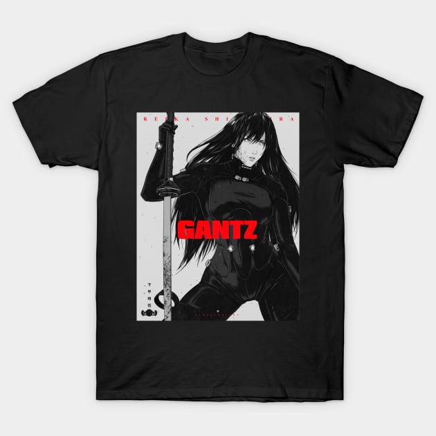 Reika Gantz T-Shirt by jhony-caballero-store